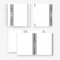 Mockup Planner/Agenda – Wire-o Branco e Preto [Corel Draw]