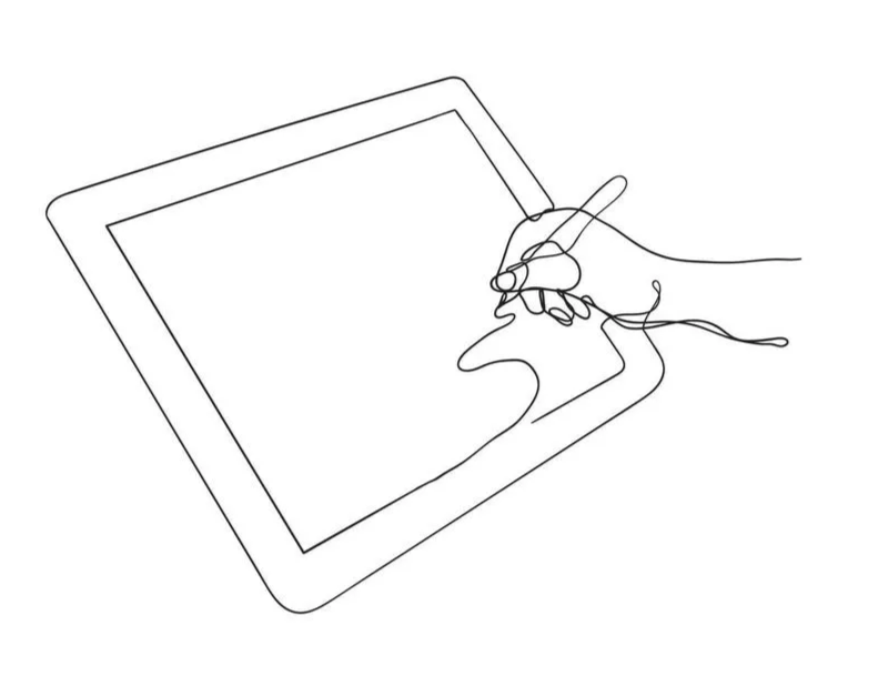 12574618 desenho de linha continua escrevendo no de ilustracao de tablet digital vetor.jpg