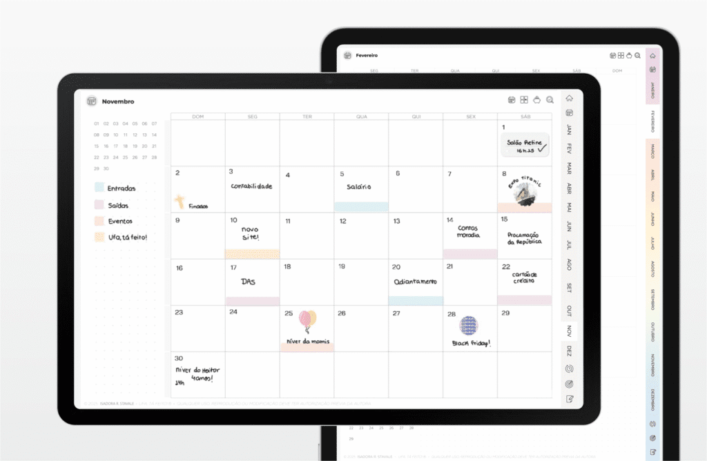 Mensal visão diária