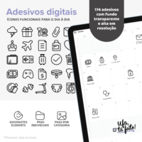 Adesivos Digitais – Ícones funcionais