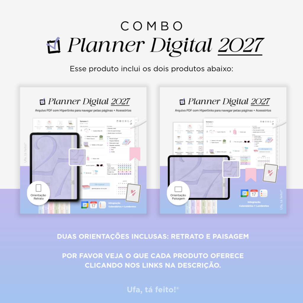 Planner Digital 2027 Combo