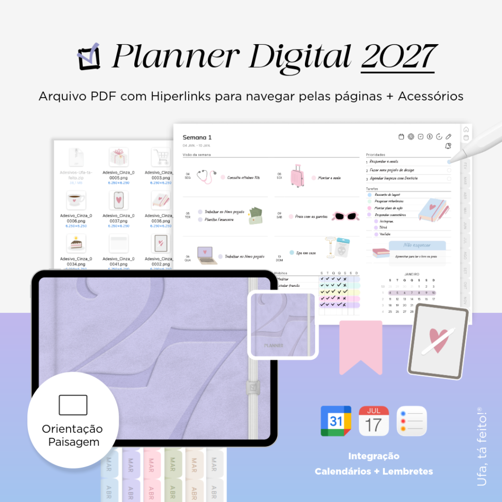 Planner Digital 2027 Paisagem