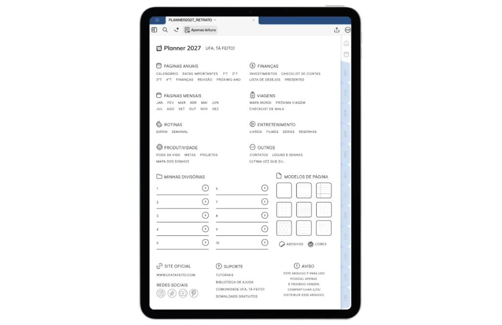 PLANNER DIGITAL 2027